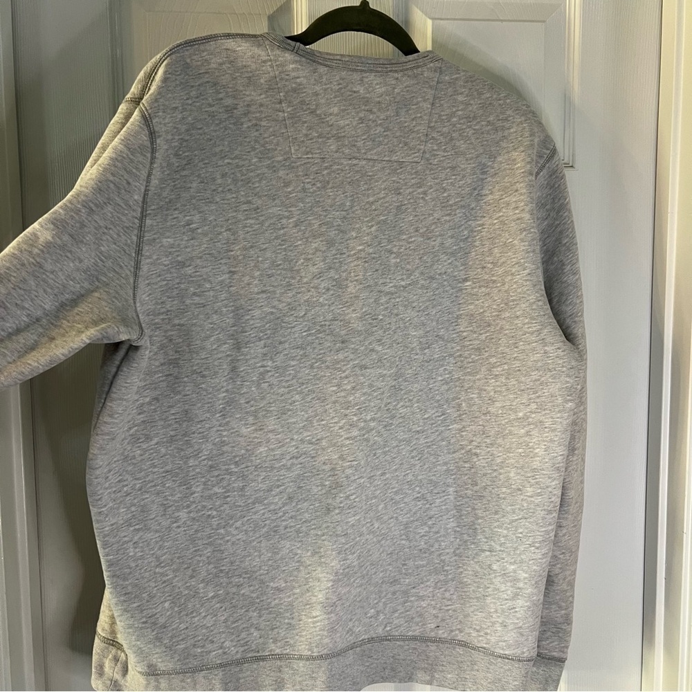 Lands’ End gray crew neck sweatshirt - Picture 3 of 6